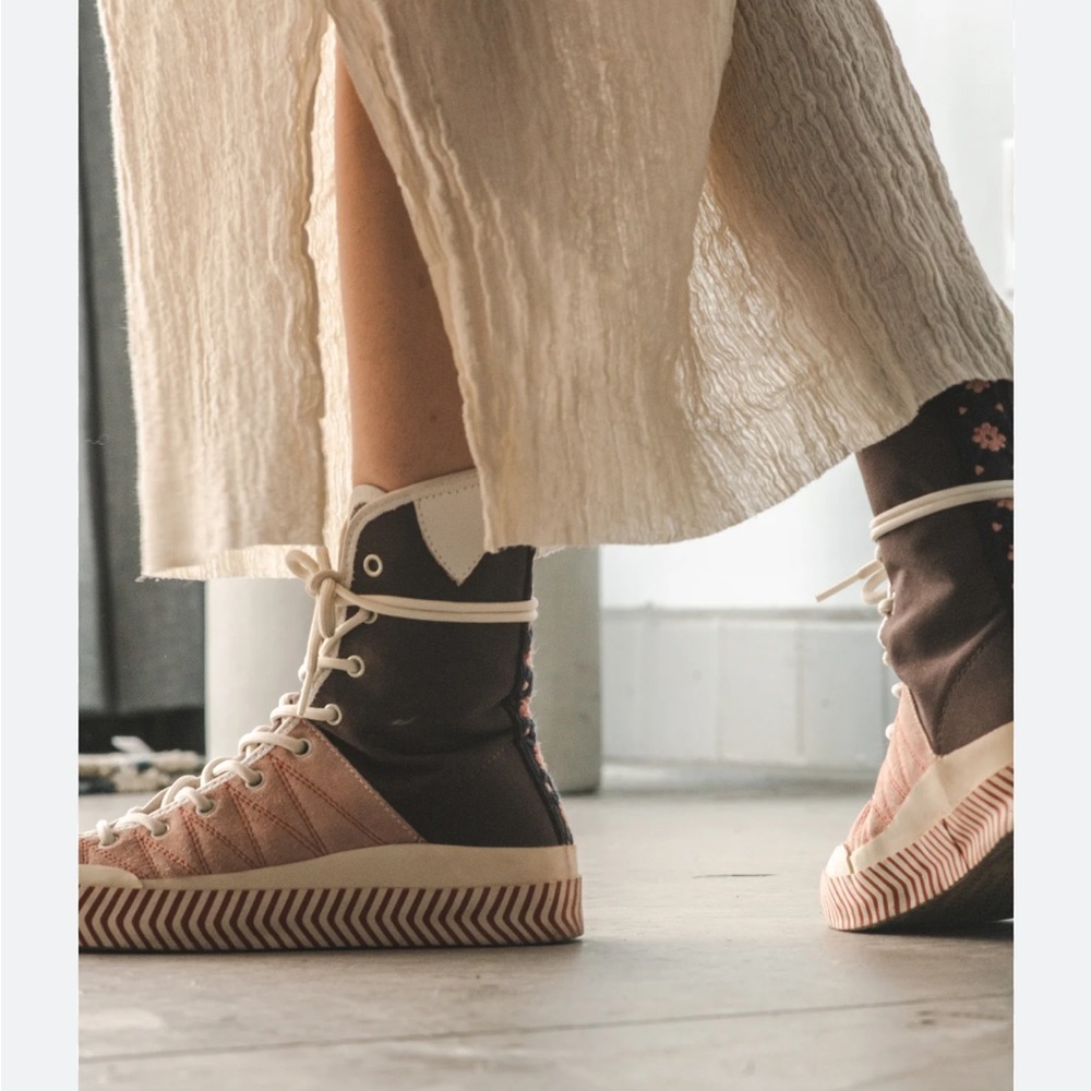 ACNE STUDIOS *RARE* COLOUR BLOCKED HIGH-TOP SNEAKERS - Picture 4 of 17